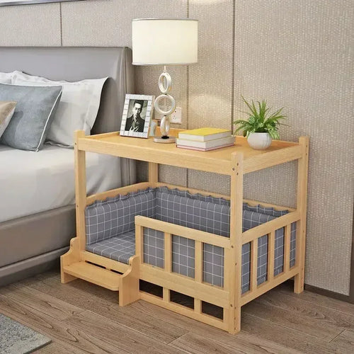 Luxury Wooden Bedside Dog House – Small & Large